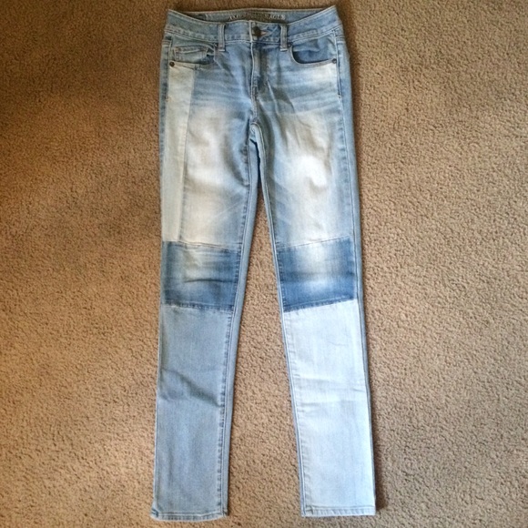 American Eagle Outfitters Denim - American Eagle AE Skinny Patch Jeans
